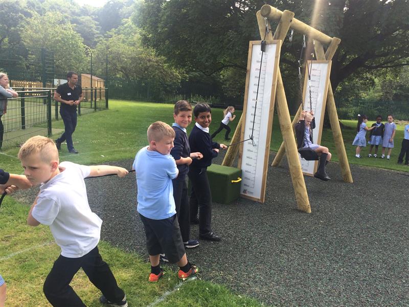 Peel Hall School's Outdoor Science Experiment Pentagon Play